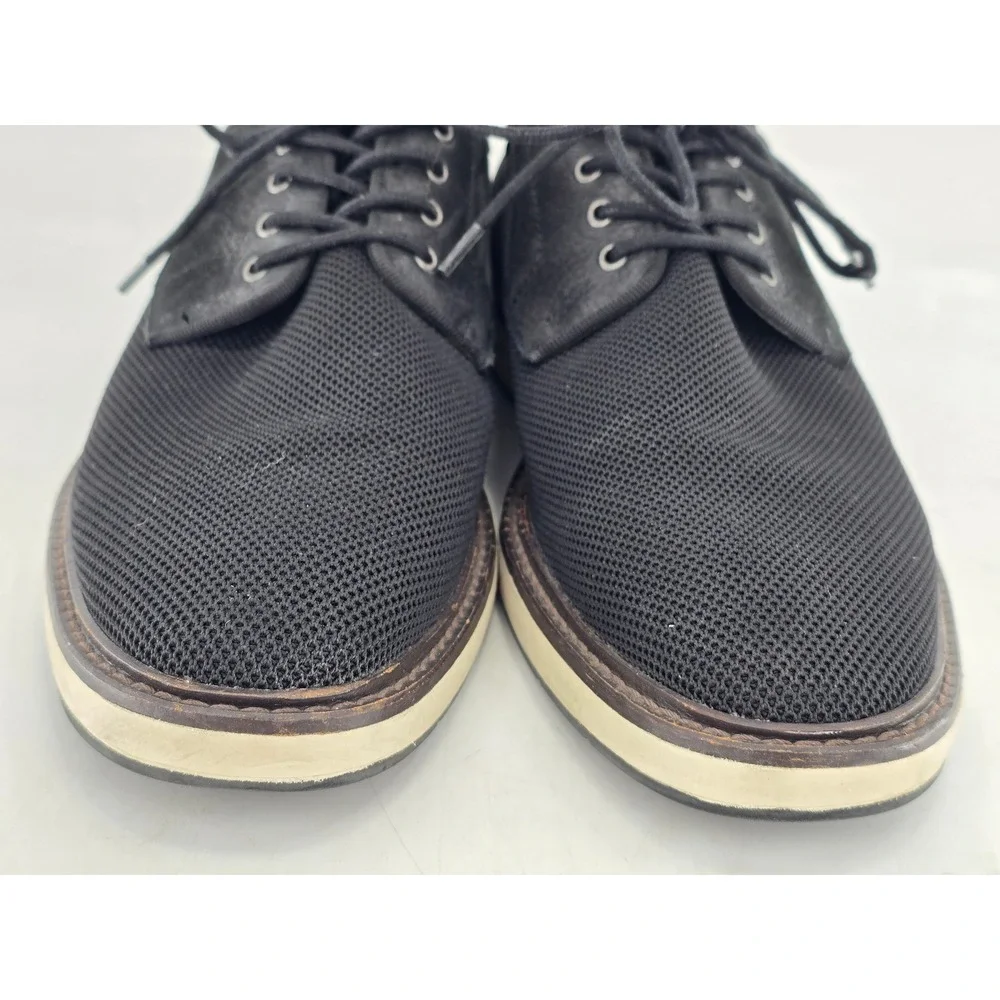 Vince Camuto Haze Oxford Mens 11M Black Mesh Leather Lace Up - Excellent